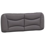 Vidaxl coussin de t�te de lit hvar gris 120 cm similicuir
