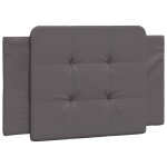 Vidaxl coussin de tte de lit zadar gris 90 cm similicuir