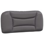 Vidaxl coussin de tte de lit hvar gris 90 cm similicuir