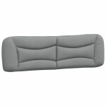 Vidaxl coussin de t�te de lit hvar gris clair 180 cm tissu