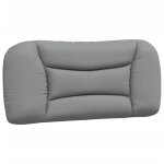 Vidaxl coussin de tte de lit hvar gris clair 90 cm tissu