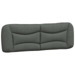 Vidaxl coussin de tête de lit hvar gris foncé 160 cm tissu Vidaxl coussin de tête de lit hvar gris foncé 160 cm tissu