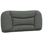 Vidaxl coussin de tête de lit hvar gris foncé 80 cm tissu Vidaxl coussin de tête de lit hvar gris foncé 80 cm tissu