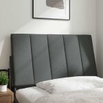 Vidaxl coussin de tte de lit hanko gris fonc 90 cm tissu