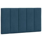 Vidaxl coussin de t�te de lit hanko bleu 90 cm velours