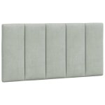 Vidaxl coussin de t�te de lit hanko gris clair 100 cm velours