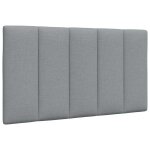 Vidaxl coussin de t�te de lit hanko gris clair 90 cm tissu