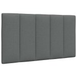 Vidaxl coussin de t�te de lit hanko gris fonc� 90 cm tissu