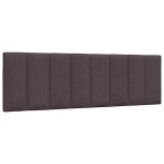 Vidaxl coussin de t�te de lit hanko marron fonc� 160 cm tissu