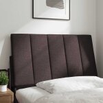 Vidaxl coussin de t�te de lit hanko marron fonc� 90 cm tissu