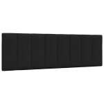 Vidaxl coussin de t�te de lit hanko noir 160 cm tissu