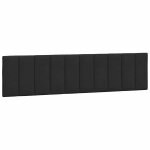 Vidaxl coussin de t�te de lit hanko noir 200 cm velours