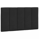 Vidaxl coussin de t�te de lit hanko noir 80 cm velours