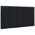 Vidaxl coussin de t�te de lit hanko noir 90 cm tissu