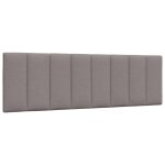 Vidaxl coussin de t�te de lit hanko taupe 160 cm tissu