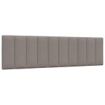 Vidaxl coussin de t�te de lit hanko taupe 180 cm tissu