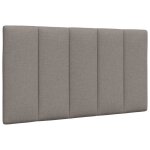 Vidaxl coussin de t�te de lit hanko taupe 90 cm tissu