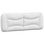 Vidaxl coussin de t�te de lit hvar blanc 140 cm similicuir