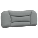 Vidaxl coussin de t�te de lit hvar gris clair 100 cm tissu