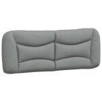 Vidaxl coussin de t�te de lit hvar gris clair 140 cm tissu