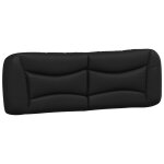 Vidaxl coussin de t�te de lit hvar noir 153 cm similicuir