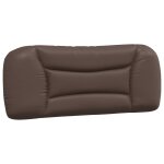 Vidaxl coussin de t�te de lit hvar marron 100 cm similicuir