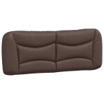 Vidaxl coussin de tête de lit hvar marron 120 cm similicuir Vidaxl coussin de tête de lit hvar marron 120 cm similicuir
