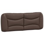 Vidaxl coussin de tête de lit hvar marron 140 cm similicuir Vidaxl coussin de tête de lit hvar marron 140 cm similicuir