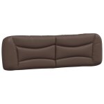 Vidaxl coussin de tte de lit marron 180 cm similicuir