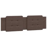 Vidaxl coussin de tte de lit zadar marron 180 cm similicuir