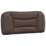 Vidaxl coussin de tte de lit marron 80 cm similicuir