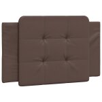 Vidaxl coussin de t�te de lit zadar marron 90 cm similicuir