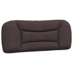 Vidaxl coussin de t�te de lit hvar marron fonc� 100 cm tissu