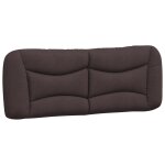 Vidaxl coussin de t�te de lit hvar marron fonc� 120 cm tissu