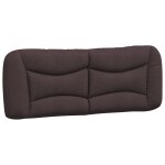 Vidaxl coussin de tête de lit hvar marron foncé 140 cm tissu Vidaxl coussin de tête de lit hvar marron foncé 140 cm tissu