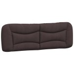 Vidaxl coussin de tête de lit hvar marron foncé 160 cm tissu Vidaxl coussin de tête de lit hvar marron foncé 160 cm tissu