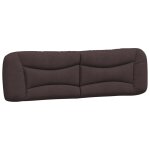 Vidaxl coussin de tte de lit hvar marron fonc 180 cm tissu