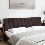 Vidaxl coussin de tte de lit hanko marron fonc 180 cm tissu