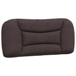 Vidaxl coussin de tte de lit hvar marron fonc 90 cm tissu