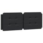 Vidaxl coussin de tte de lit zadar noir 120 cm similicuir