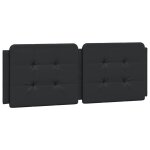 Vidaxl coussin de t�te de lit zadar noir 140 cm similicuir