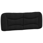 Vidaxl coussin de t�te de lit hvar noir 140 cm tissu
