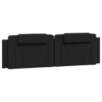 Vidaxl coussin de tte de lit noir 180 cm similicuir
