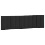 Vidaxl coussin de tte de lit hanko noir 180 cm velours