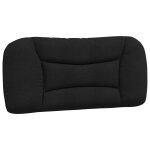 Vidaxl coussin de t�te de lit hvar noir 80 cm tissu