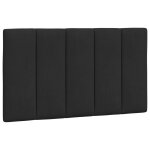 Vidaxl coussin de tte de lit noir 80 cm velours