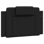 Vidaxl coussin de tte de lit viana noir 90 cm similicuir