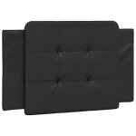 Vidaxl coussin de tte de lit zadar noir 90 cm similicuir