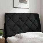 Vidaxl coussin de t�te de lit noir 90 cm tissu