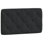 Vidaxl coussin de tte de lit noir 90 cm velours